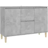 vidaXL Dressoir 101x35x70 cm bewerkt hout betongrijs
