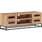 vidaXL Tv-meubel 110x30x40 cm massief acaciahout