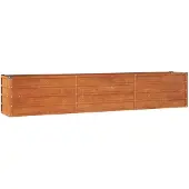 vidaXL Plantenbak verhoogd 240x40x45 cm cortenstaal roestig