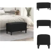 vidaXL Bankje 70x35x41 cm kunstleer zwart