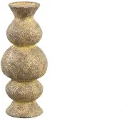 Ptmd collection PTMD Kandelaar Larry - 13x13x30 cm - Cement - Bruin