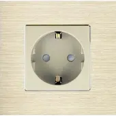Perfect Switches WANDCONTACTDOOS | ALUMINIUM | GOUD | ENKELVOUDIG