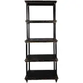 Clayre & Eef boekenkast 80x40x210 cm hout stellingkast