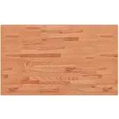 vidaXL Tafelblad rechthoekig 100x60x1,5 cm massief beukenhout