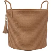 vidaXL Opbergmand Ø 40x35 cm katoen bruin