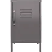 Dorel Home Bradford-Accenttafel - 1-Deur - Grafiet Metaal