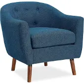 Dorel Home Brie-Accent Stoel in Linnen Blauw