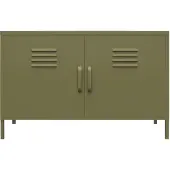Dorel Home -Bradford-Kast - 2-deurs - Olijfgroen Metaal