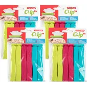 PlasticForte 24x afsluitclips / vershoudclips - 11 cm - keuken/voedsel zakjes afsluiten - Vershoudklemmen - vershoudknijpers