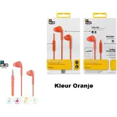 BeHello Oordopjes met afstandsbediening 3.5mm - Rood
