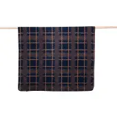David Fussenegger SAVONA Woondeken "Karo Mohair Optik" navy 200 x150 cm