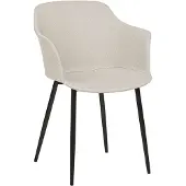 Beliani ELIM - Eetkamerstoel-Beige-Polyester