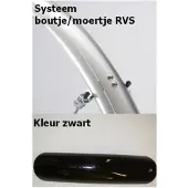 Eurofender Spatbordset elegance 58mm 26 zwart