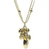 Behave - ketting met hangers - nikkelvrij - cadeau in geschenkzakje - 48 cm