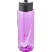 Nike Recharge Bidon Met Rietje 700ML Roze Zwart Wit