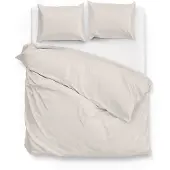Zohome Dekbedovertrek Satinado Off White Satijn-240 x 200 / 220 cm | Lits-Jumeaux