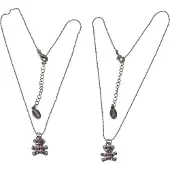 Behave - Set best friends kettinkjes dames - Beertjes design - 46,5 cm