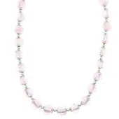 Behave - Halsketting met roze glazen kralen - Zomerse boho stijl