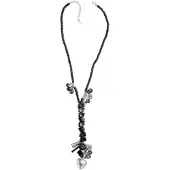 Behave - Lange ketting met natuurstenen kralen en hangers - 61,5 cm - Bohemian sieraden