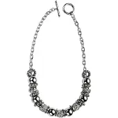Behave ketting - Diverse kralen met steentjes - Mode accessoires - Nikkelvrij - 41,5 cm