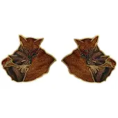 Behave - Oorstekers Katten Oranje Bruin - Diermotief - Speels - Nikkelvrij