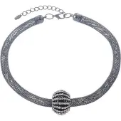 Behave Ketting met hanger en steentjes – 44,5 cm