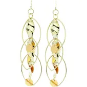 Behave - Dames oorhangers goudkleur statement sieraden feest outfit
