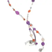 Behave ketting - Gekleurde en facet geslepen kralen - Nikkelvrij - Modeaccessoire