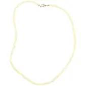 Behave Ketting van schelp wit crèmekleur 46 cm - Nikkelvrij en stijlvol