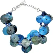 Behave - Armbandje schelp en kraaltjes - Zomertrend - Casual chic