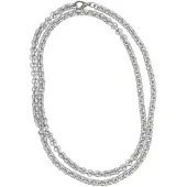 Behave - Zilverkleur ketting met ronde schakels - Tijdloze look