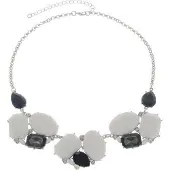 Behave - Statement ketting dames - Stenen in verschillende grootte - 45 cm