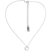 Behave Ketting met hangertje in bloemetjesvorm met steentjes