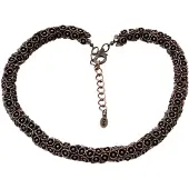 Behave - Ketting - Vintage Antiek Zilverkleur Metaal - Diabolo - Bloemvormige Kelk