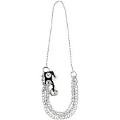 Behave - Lange ketting met verschillende kettingen en hangers - Zilverkleurig