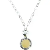 Behave - Schakelketting met hanger 61 cm - Nikkelvrij - Mode-accessoire