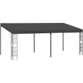 vidaXL Wandpaviljoen 3x6 meter, antraciet, doek