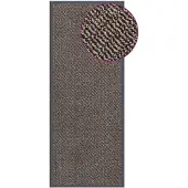 vidaXL Deurmat getuft 60x150 cm donkerbruin