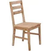 The Living Store : Eetkamerstoelen, 6 stuks, massief acaciahout