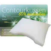 ISleep Contourkussen Dons - 60% Dons - 60x70 cm - Wit