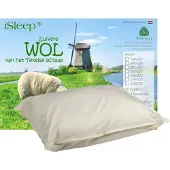 ISleep Wollen Hoofdkussen Basic - 60x70 cm - Ecru