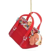 Sass & Belle Hond in handtas Kerstbal - Sass & Belle