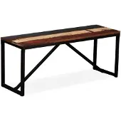 vidaXL Bankje 110x35x45 cm massief gerecycled hout