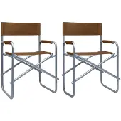 vidaXL Registratiekrukken, 2 stuks, staal, bruin