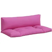 vidaXL Palletkussens 2 st oxford stof roze