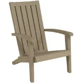 vidaXL Tuinstoel Adirondack polypropeen lichtbruin