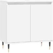 vidaXL Badkamerkast 58x33x60 cm bewerkt hout wit