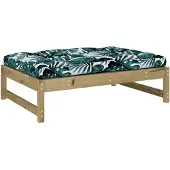vidaXL Tuinvoetenbank 120x80 cm geïmpregneerd grenenhout