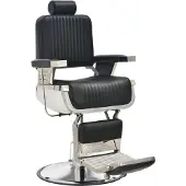 vidaXL Kappersstoel 68x69x116 cm kunstleer zwart
