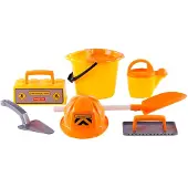 Cavallino Toys emmer met metselset, 7dlg.